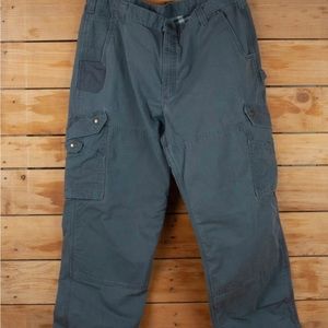 Carhartt Gray Flannel Lined Ripstop Relaxed Fit Cargo Pant- 42 Waist x 29 Inseam